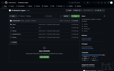 Preview of AI Research Agent